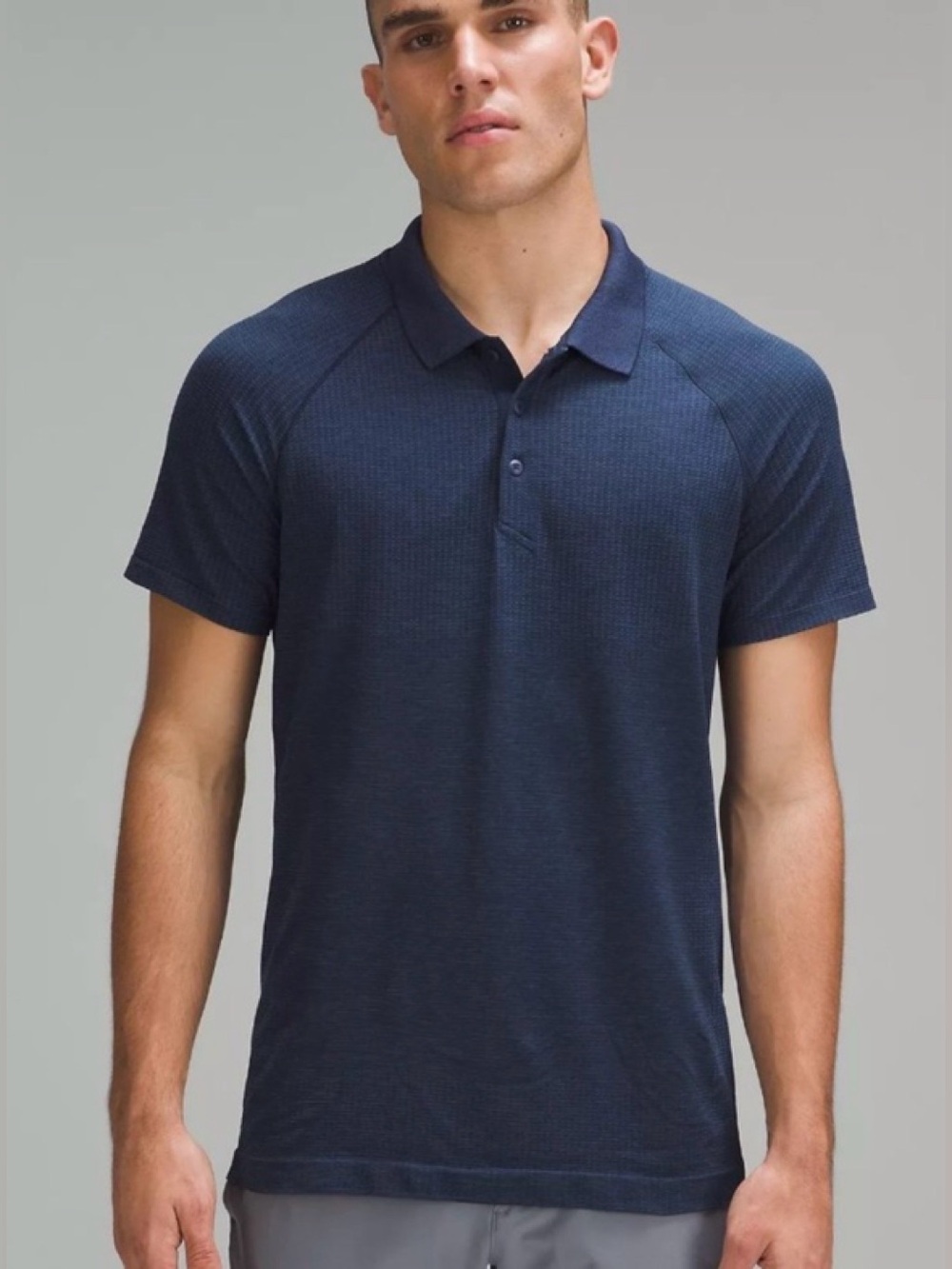 Mens lululemon Metal Vent Tech polo shirt Navy XS